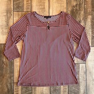 🆕 Atelier 29 Striped Pink and Black Women's Top